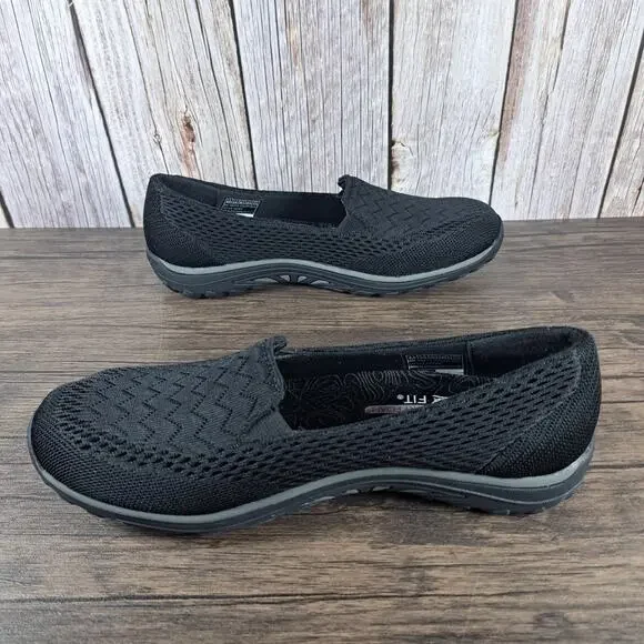 Skechers Reggae Fest 2.0 Willow Slip On Sneaker Women's Sz 6.5 Black Mesh (NWOB) - Picture 5 of 9